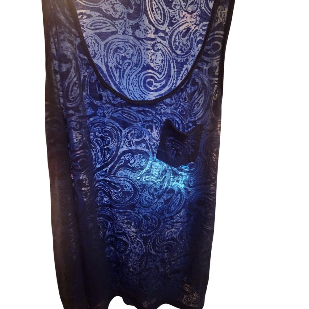 H&M Boho Paisley Tank top Royal blue large